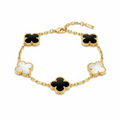 18KT Gold Plated Elegance Reversible Clover Bracelet