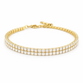 18KT Gold Plated Infinite Layered Tennis Bracelet