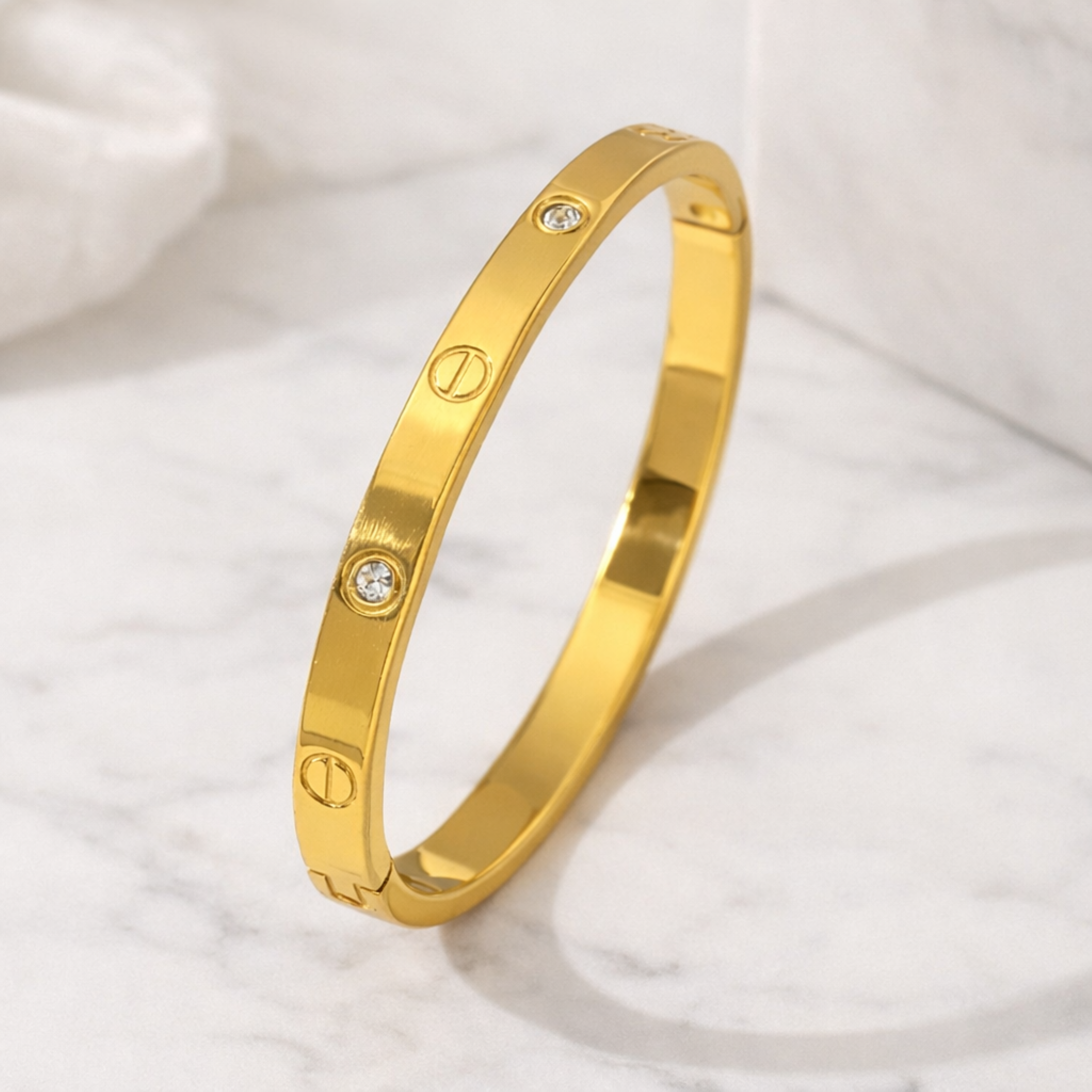 Crystal Love Bangle Bracelet