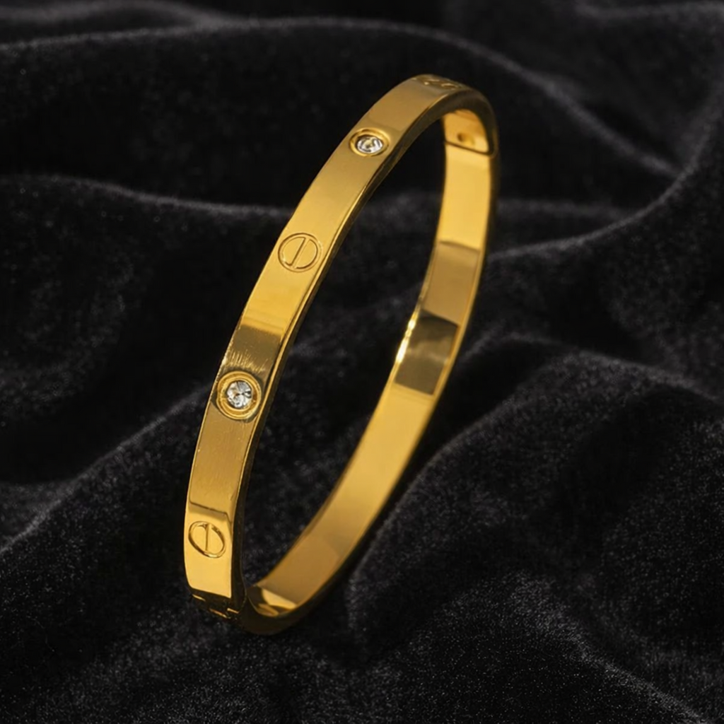 Crystal Love Bangle Bracelet