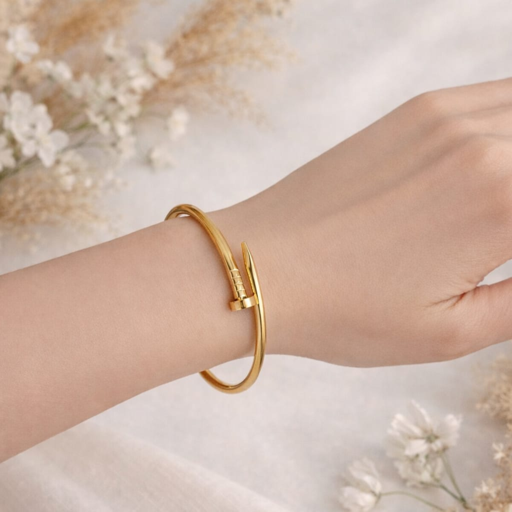 Nail Bangle Bracelet