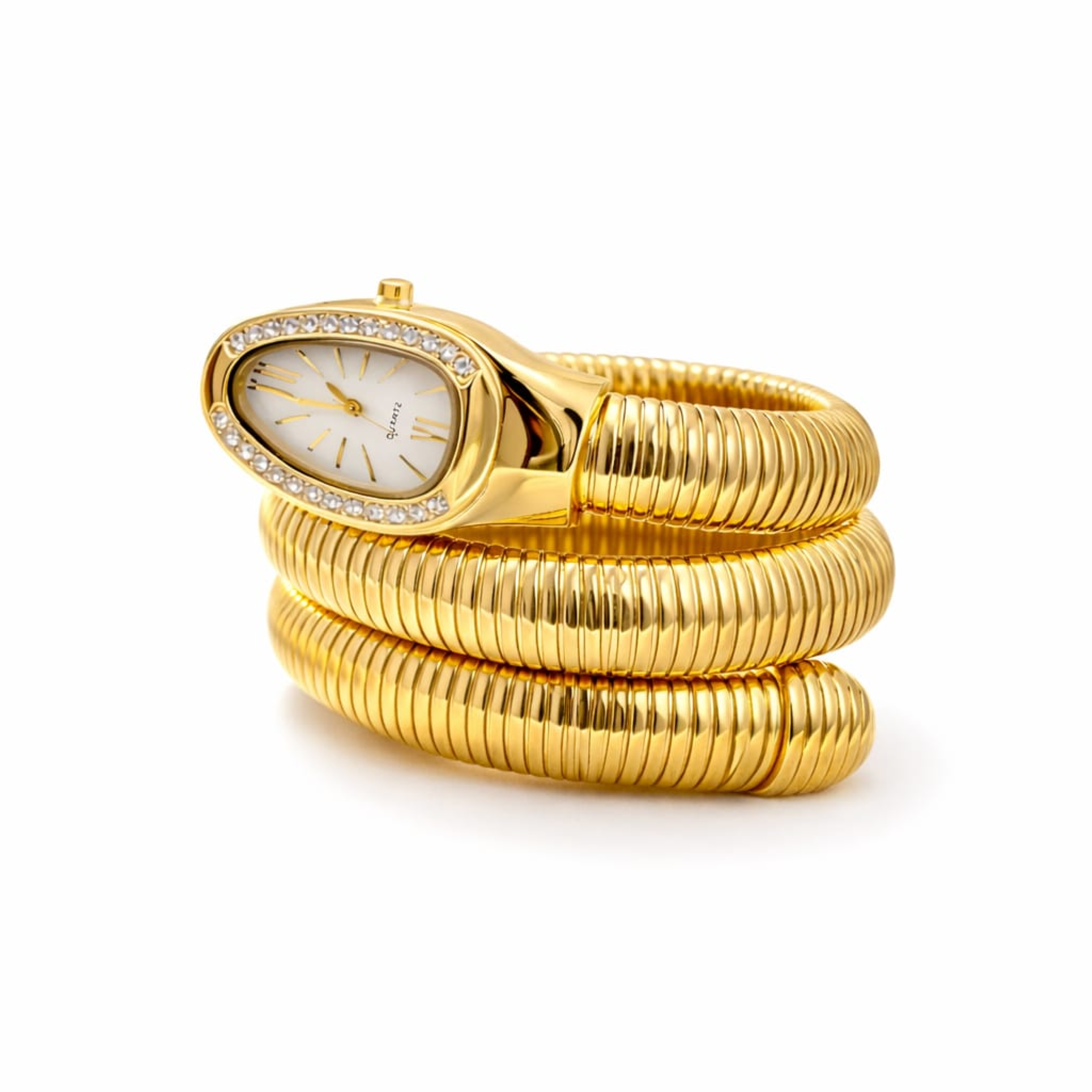 Serpent Luxe Wrap Watch – Gold Edition