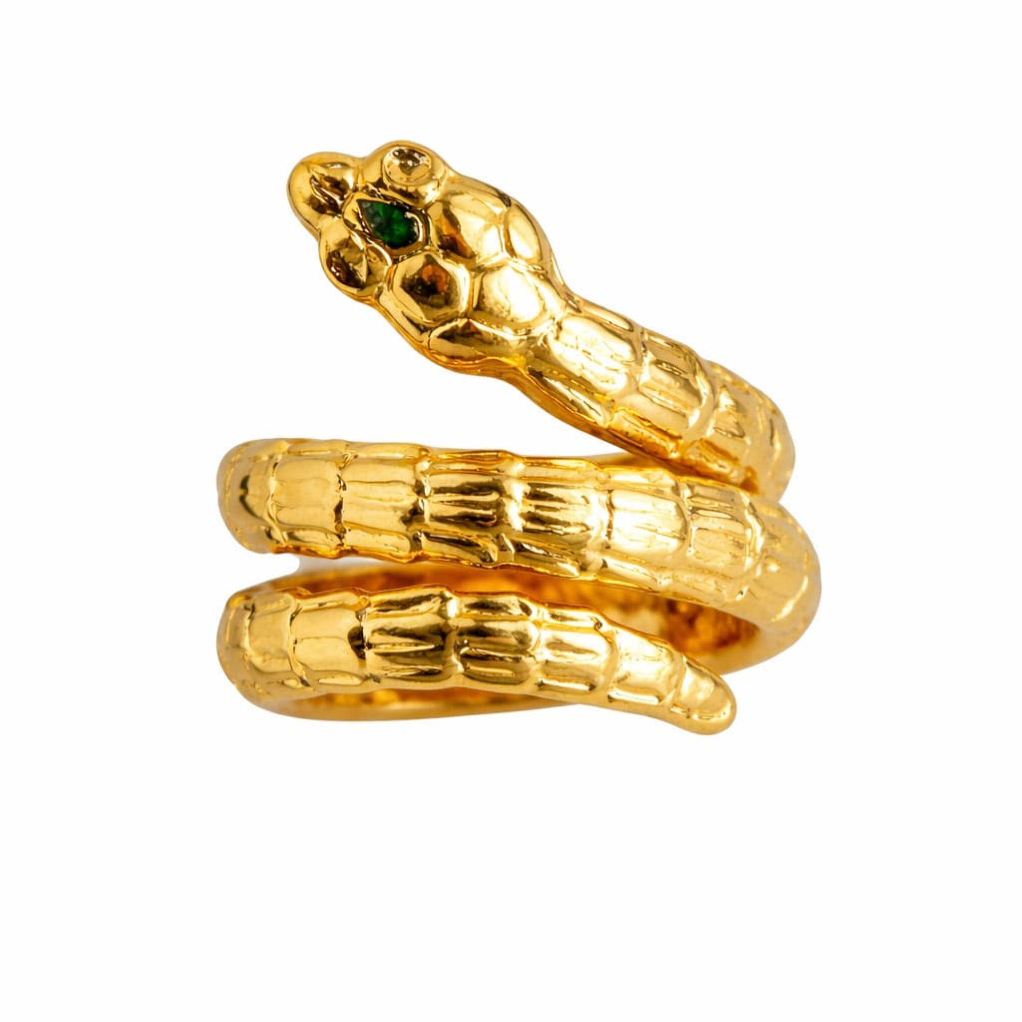 Serpent's Embrace Gold Ring