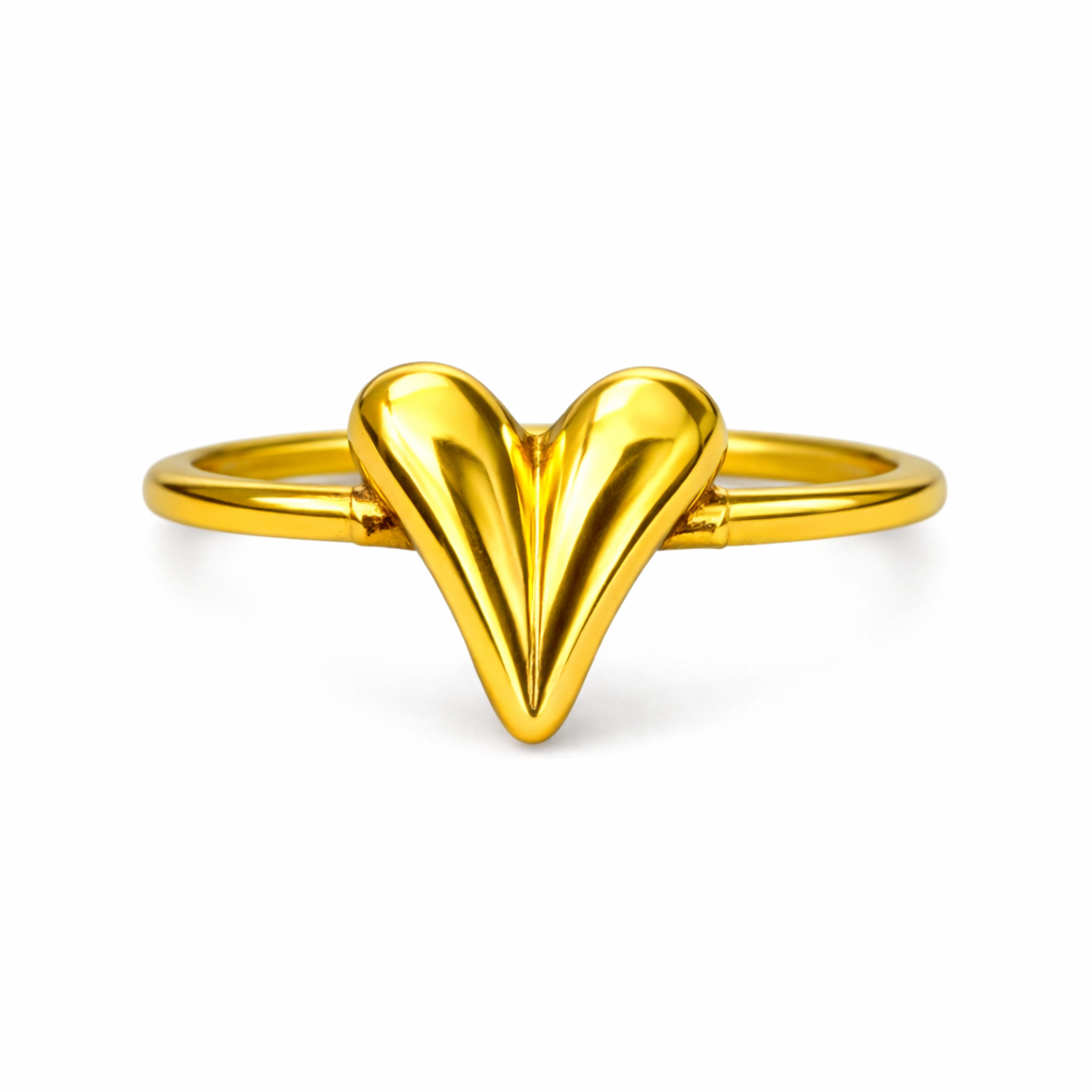 Sleek Heart Ring