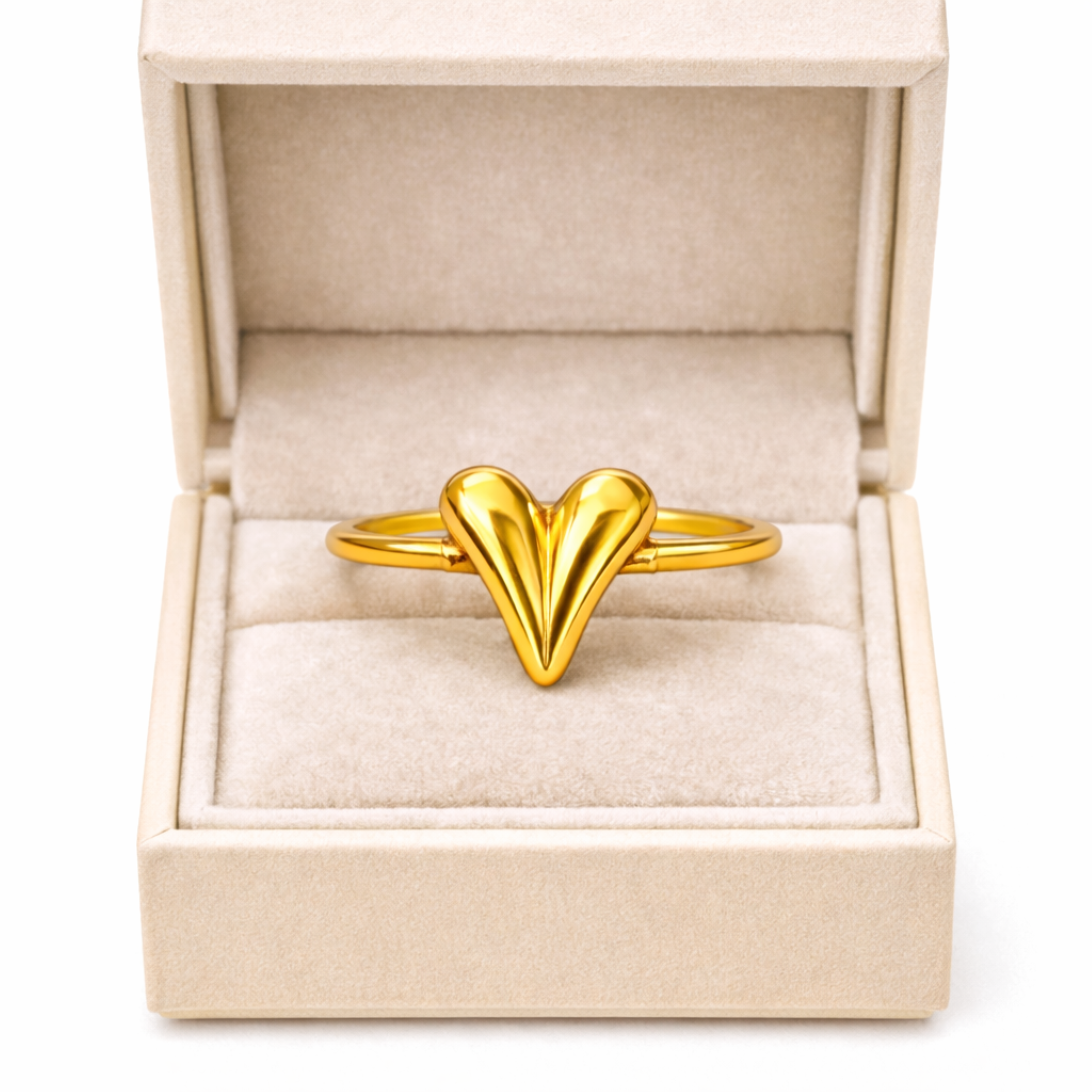Sleek Heart Ring