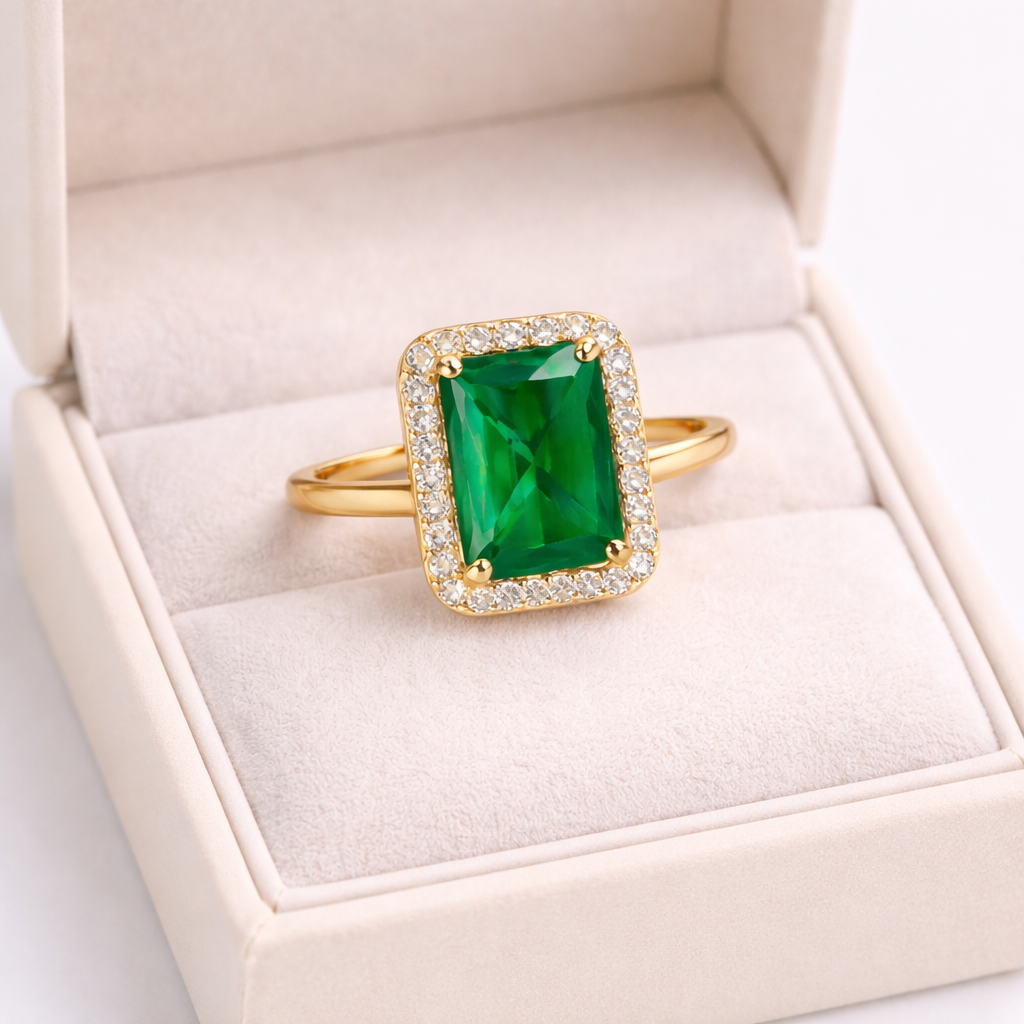 The Signature Emerald Crest Ring