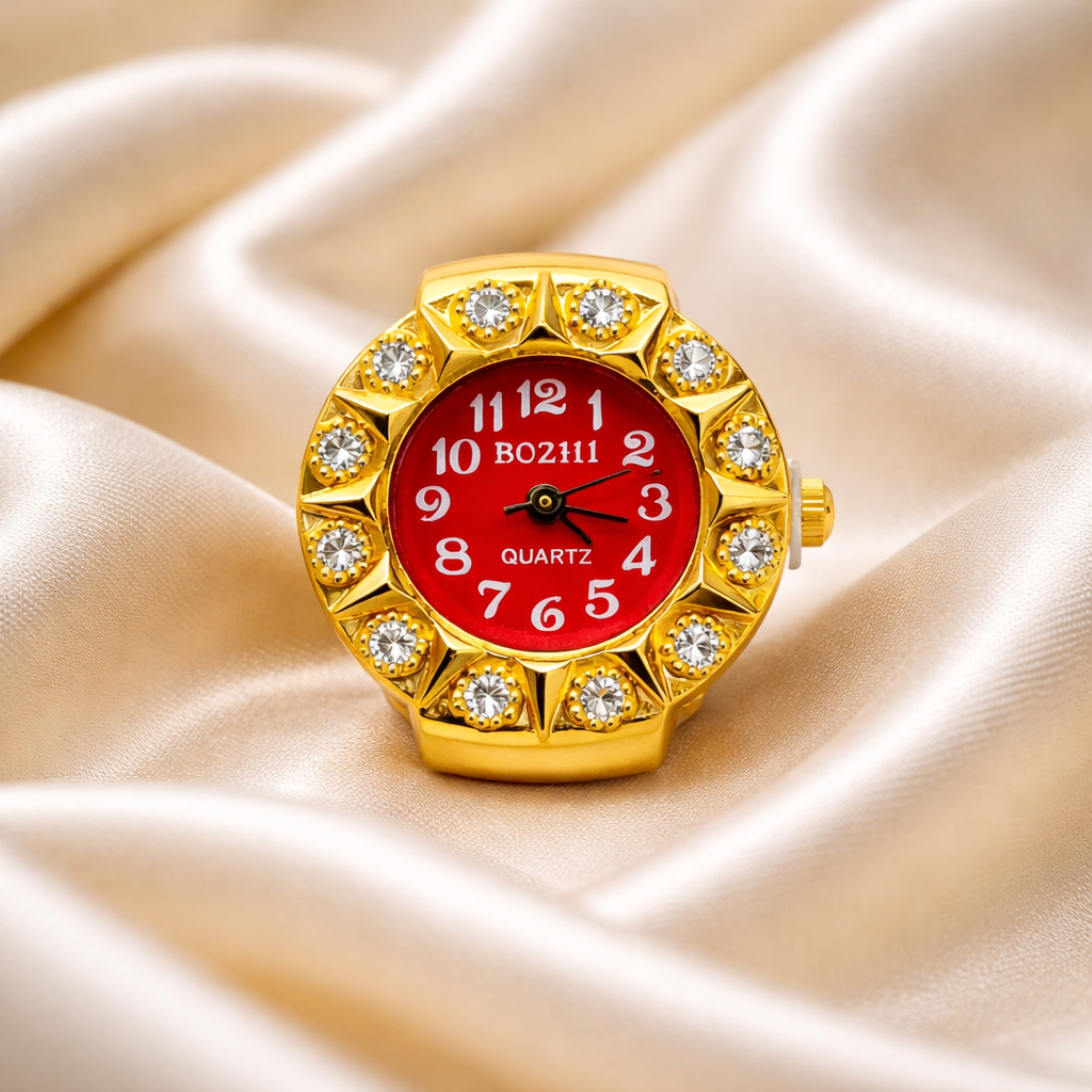 Watch Ring Heirloom Halo Crimson