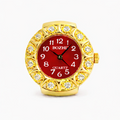 Watch Ring Heirloom Halo Crimson