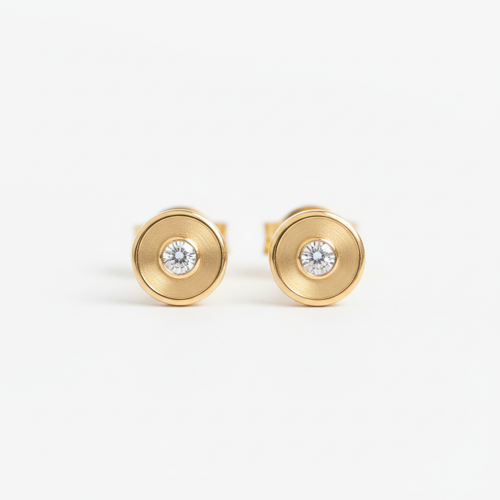 Delicate Gold Stud Earrings