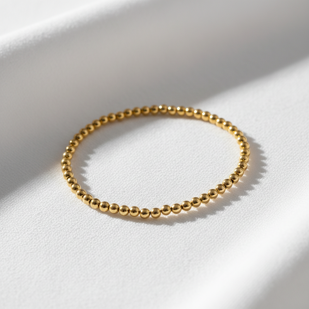 Gold Beaded Bracelet