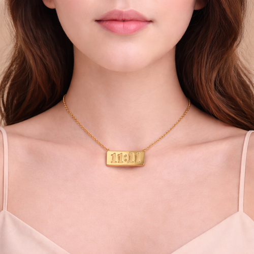11:11 Spiritual Gold Chain Pendant Necklace