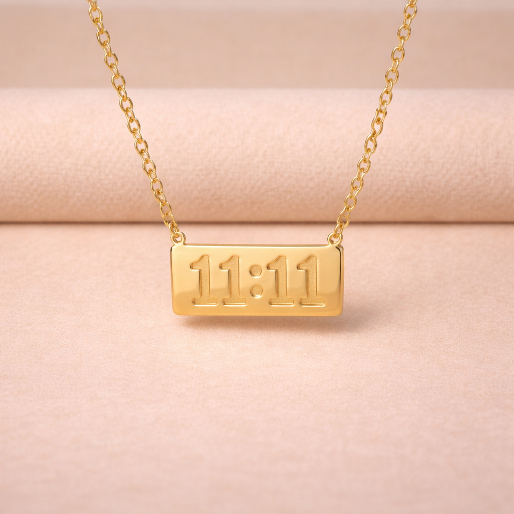 11:11 Spiritual Gold Chain Pendant Necklace