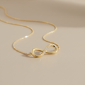 Infinity Necklace with infinity symbol pendant in 14k gold