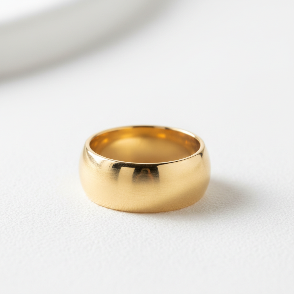 Wide Gold Band Ring